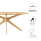 Crossroads 71" Oval Wood Dining Table by Modway