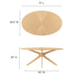 Crossroads 71" Oval Wood Dining Table by Modway
