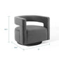 Spin Cutaway Performance Velvet Swivel Armchair by Modway