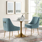 Discern Pleated Back Upholstered Performance Velvet Dining Chair Set of 2 by Modway