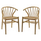 Flourish Spindle Wood Dining Side Chair Set of 2 by Modway