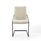 Pitch Upholstered Fabric Dining Armchair Set of 2 by Modway