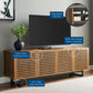 Parker 73" Walnut TV Stand by Modway