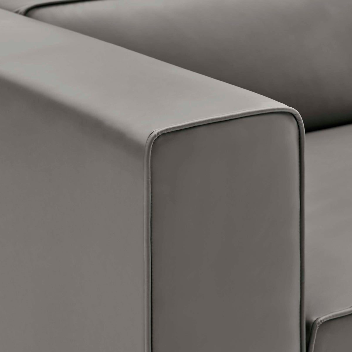 Mingle 2-Piece Vegan Leather Sectional Sofa Loveseat by Modway
