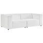 Mingle 2-Piece Vegan Leather Sectional Sofa Loveseat by Modway