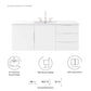 Vitality 48" Double or Single Sink Compatible Bathroom Vanity Cabinet by Modway