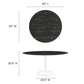 Lippa 60" Round Faux Marble Dining Table by Modway