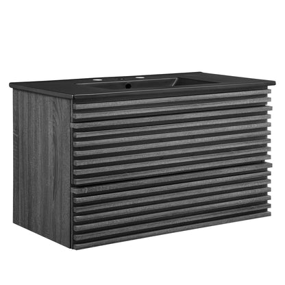 Render 36" Wall-Mount Bathroom Vanity by Modway