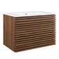 Render 30" Wall-Mount Bathroom Vanity by Modway