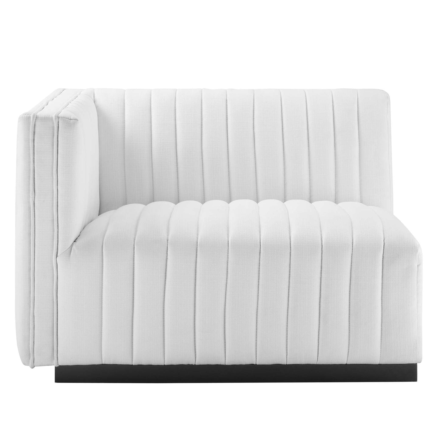 Conjure Channel Tufted Upholstered Fabric Left-Arm Chair by Modway