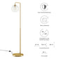 Silo Glass Globe Glass and Metal Floor Lamp by Modway