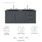 Vitality 48" Double Sink Bathroom Vanity by Modway