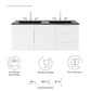 Vitality 48" Double Sink Bathroom Vanity by Modway