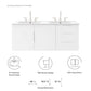 Vitality 48" Double Sink Bathroom Vanity by Modway
