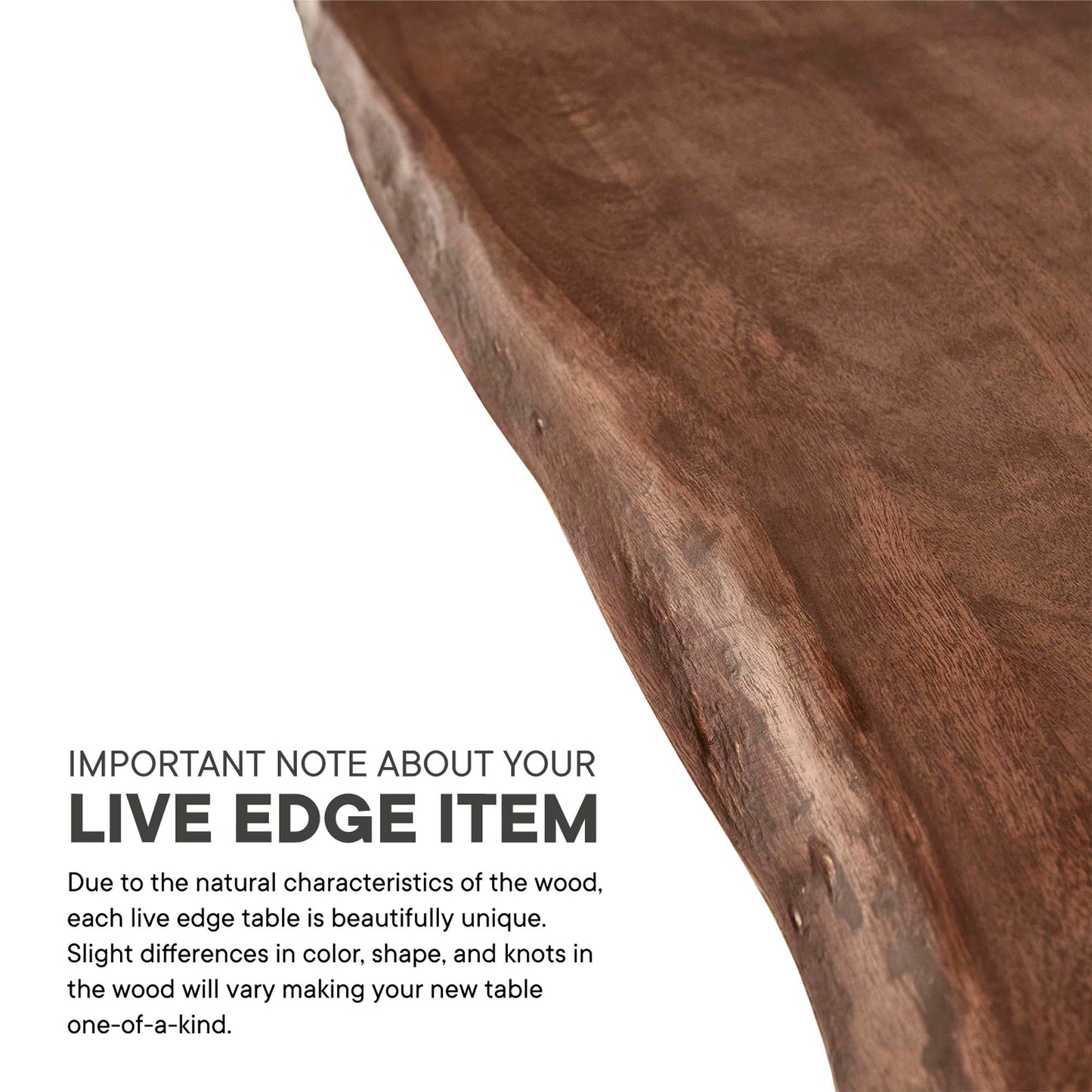 Ardor 96" Live Edge Acacia Wood Dining Table by Modway
