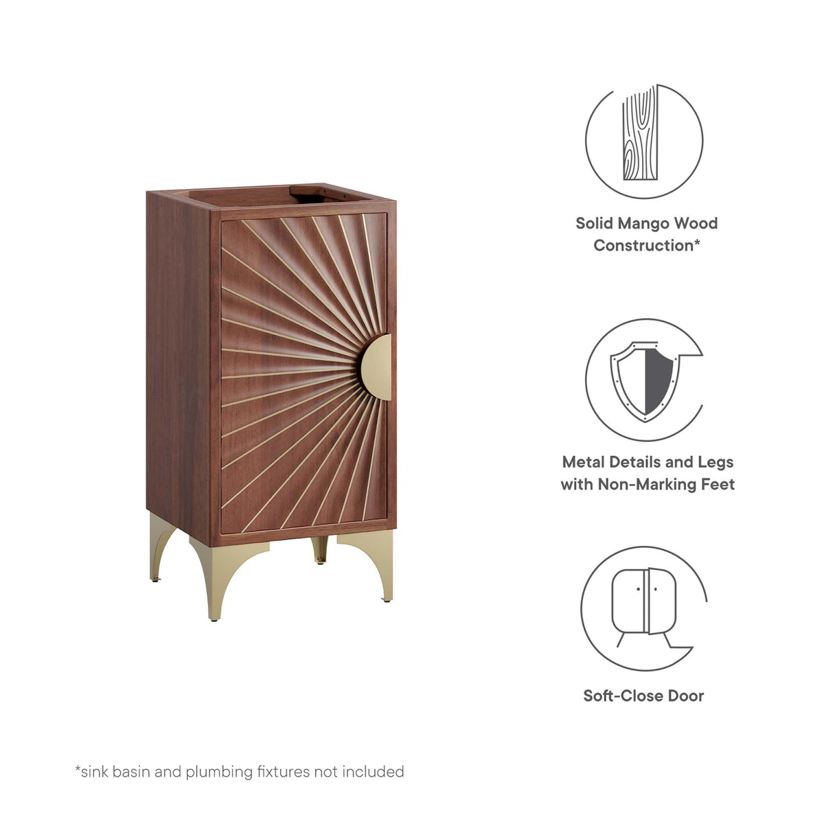 Daylight 18" Bathroom Vanity Cabinet by Modway