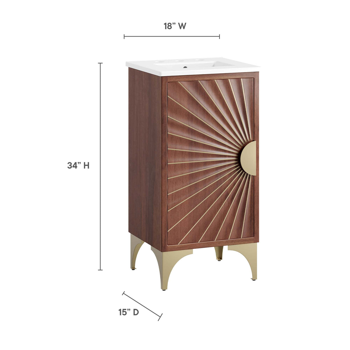 Daylight 18" Bathroom Vanity by Modway