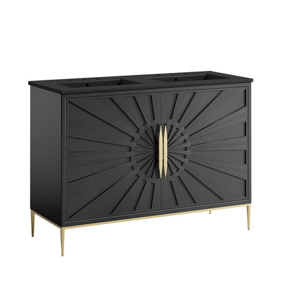 Awaken 48" Double Sink Bathroom Vanity by Modway