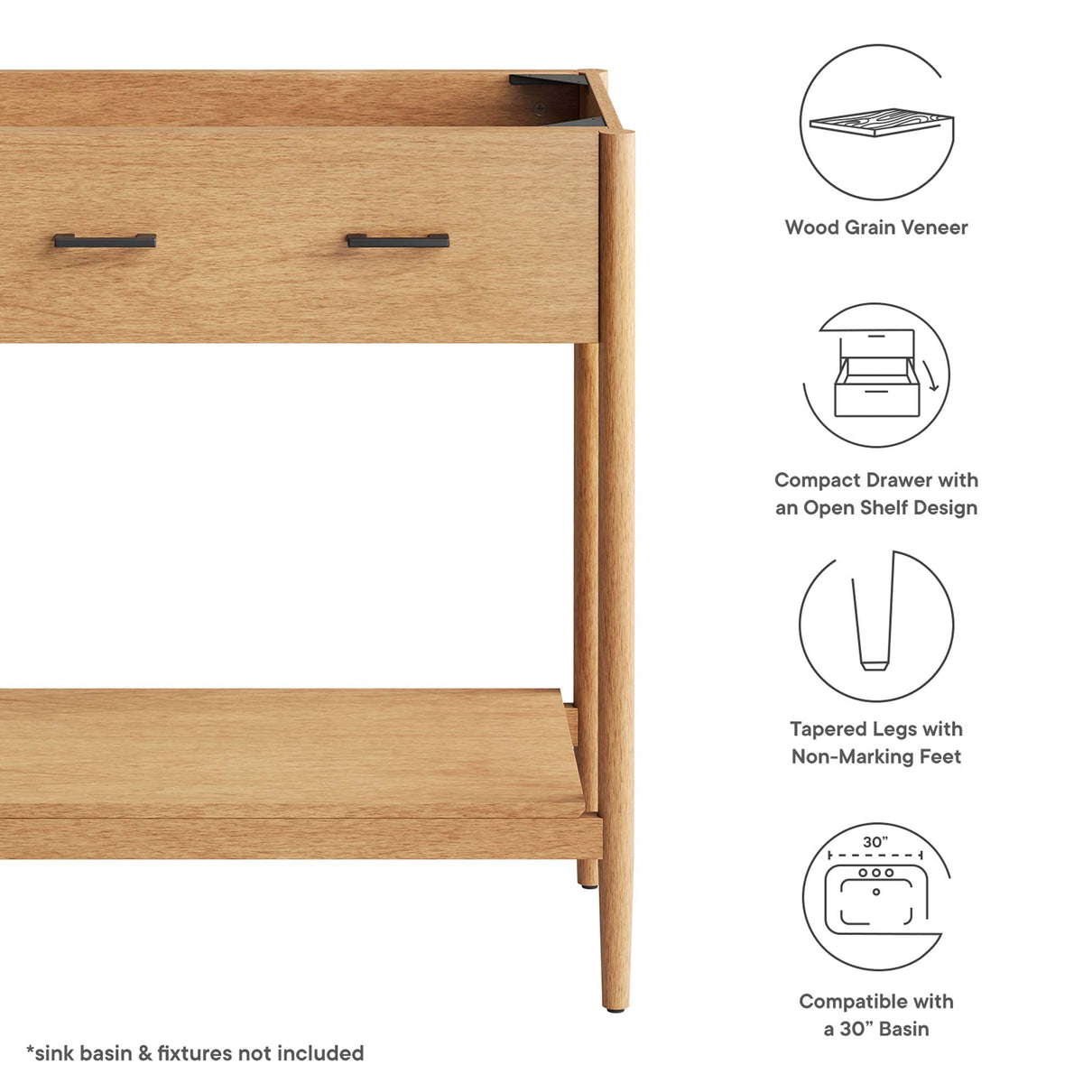 Zaire 30" Bathroom Vanity Cabinet by Modway
