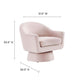 Astral Performance Velvet Fabric and Wood Swivel Chair by Modway