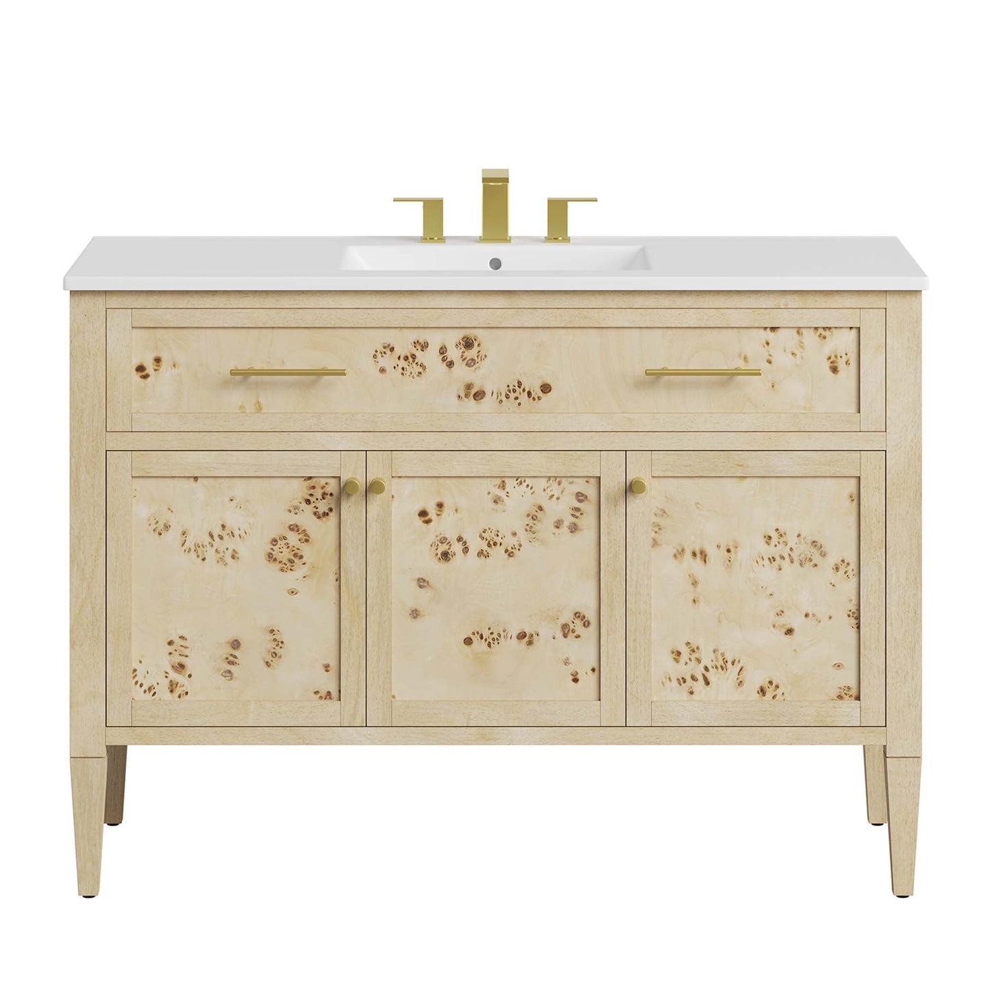 Elysian 48" Wood Single Sink Bathroom Vanity by Modway