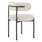 Albie Boucle Fabric Dining Chairs Set of 2 by Modway