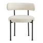 Albie Boucle Fabric Dining Chairs Set of 2 by Modway