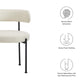 Albie Boucle Fabric Dining Chairs Set of 2 by Modway