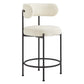 Albie Boucle Fabric Counter Stools Set of 2 by Modway