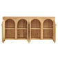 Appia Wood Grain 4-Door Sideboard Storage Cabinet by Modway