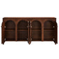 Appia Wood Grain 4-Door Sideboard Storage Cabinet by Modway
