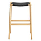 Saoirse Woven Rope Wood Bar Stool Set of 2 by Modway