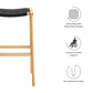 Saoirse Woven Rope Wood Bar Stool Set of 2 by Modway