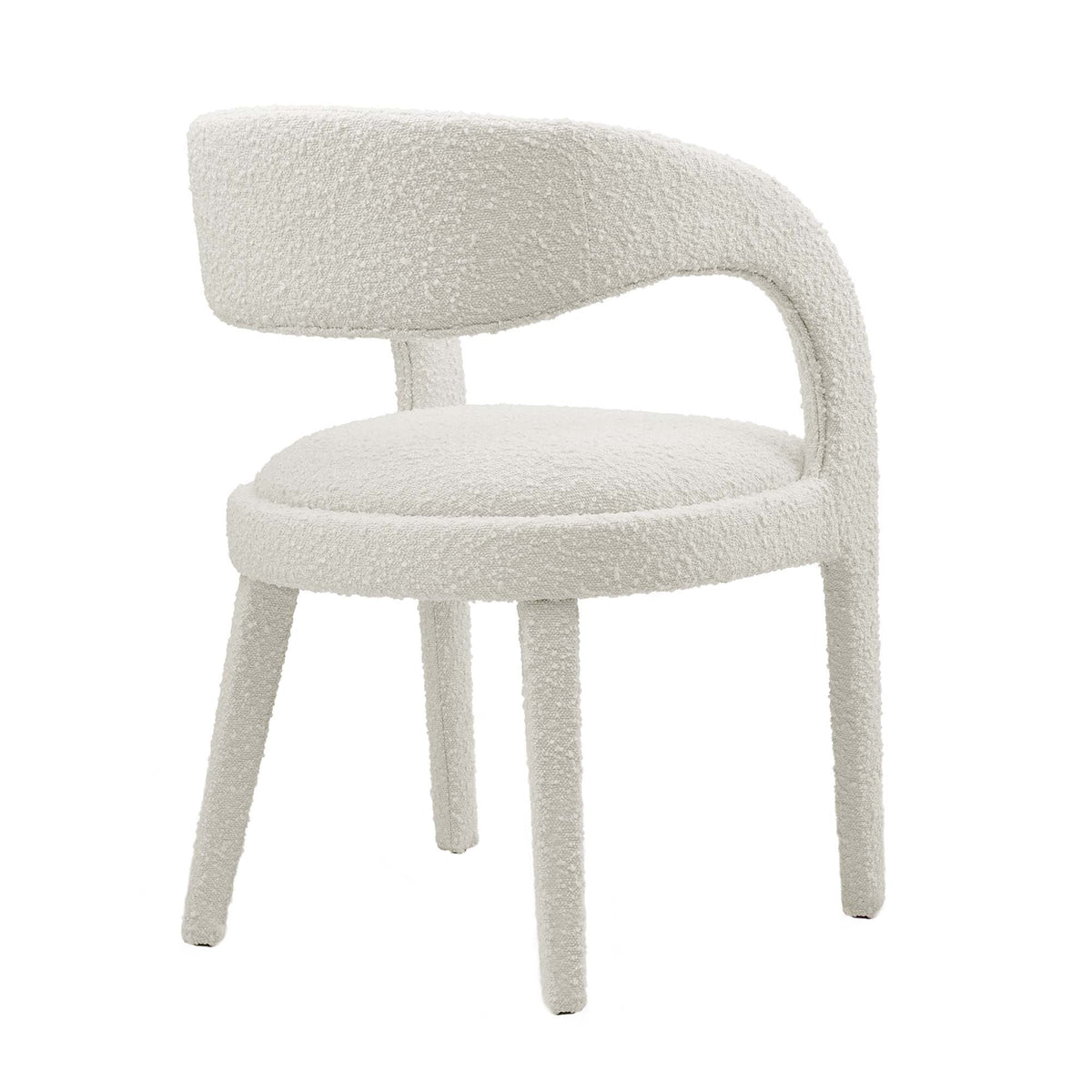 Pinnacle Boucle Upholstered Dining Chair Set of 2