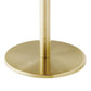 Viva Round White Marble Side Table by Modway