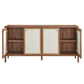 Capri 65" Wood Grain Sideboard Storage Cabinet by Modway