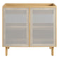Calla 36" Perforated Metal Bathroom Vanity Cabinet by Modway