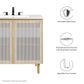 Calla 36" Perforated Metal Bathroom Vanity Cabinet by Modway