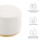 Tilden Large 23" Round Performance Velvet Upholstered Ottoman