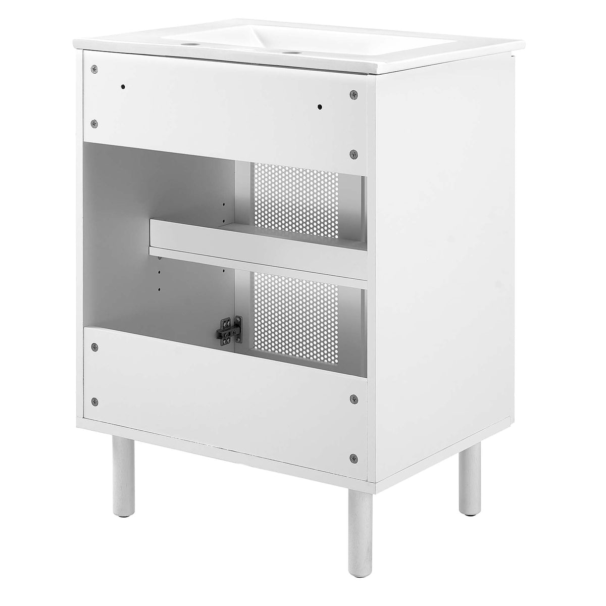 Calla 24" Perforated Metal Bathroom Vanity by Modway