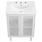 Calla 24" Perforated Metal Bathroom Vanity by Modway