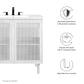 Calla 36" Perforated Metal Bathroom Vanity by Modway