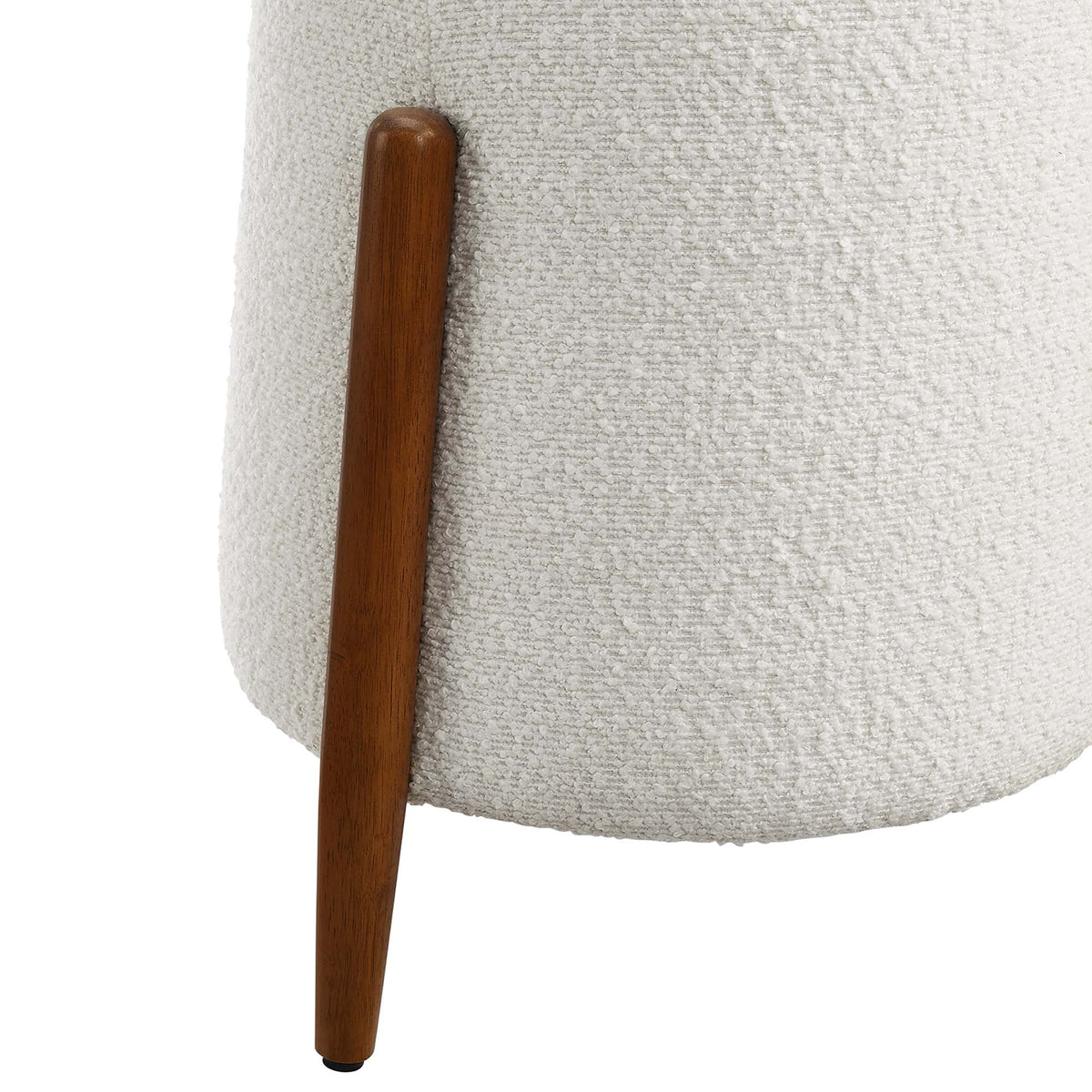 Riven Upholstered Boucle Fabric Ottoman by Modway