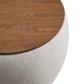 Perla Woven Heathered Fabric Upholstered Storage Ottoman by Modway