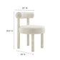 Toulouse Boucle Fabric Dining Chair Set of 2 by Modway