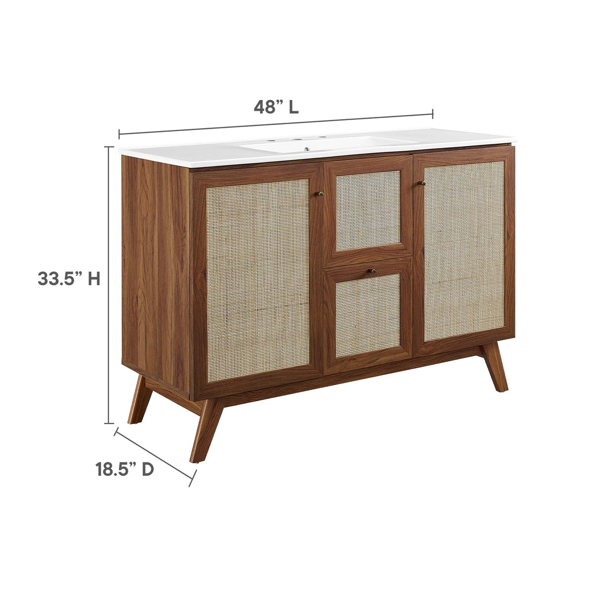 Soma 48" Single Sink Bathroom Vanity by Modway