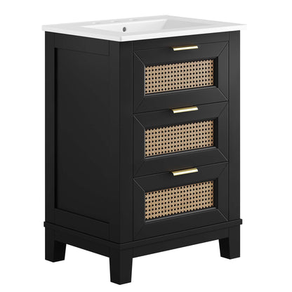 Dixie 24" Solid Wood Bathroom Vanity by Modway