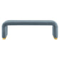 Koda Performance Velvet Waterfall Long Bench by Modway