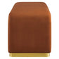 Koda Performance Velvet Waterfall Long Bench by Modway
