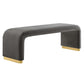 Koda Performance Velvet Waterfall Long Bench by Modway